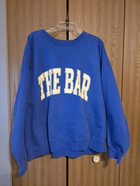 Blue 'THE BAR' Graphic Sweatshirt